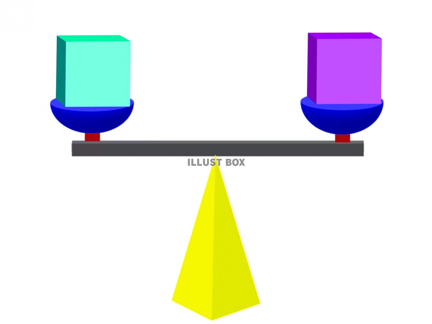 「天秤・バランス」イメージ素材【JPEG】01