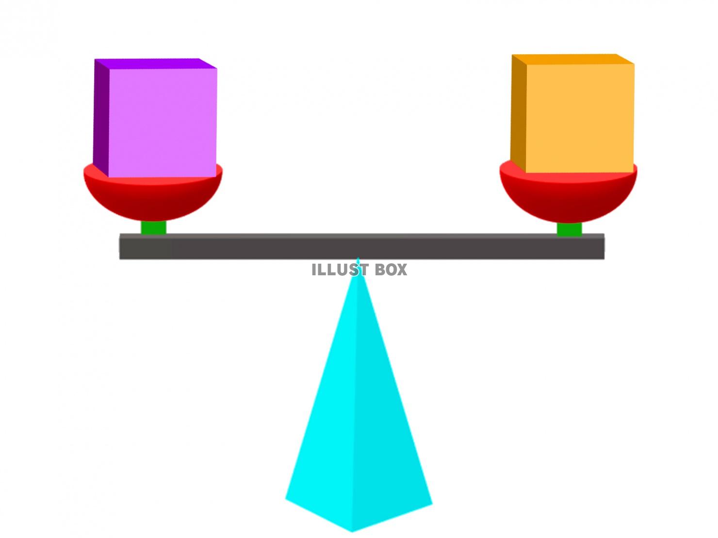 「天秤・バランス」イメージ素材【JPEG】05