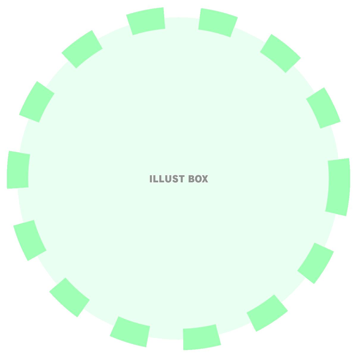 「点線枠」のパステル円形素材_04