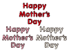 母の日のポップな Happy Mother's Day のデザイン文字