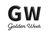ゴールデンウィークのスタンプ風ロゴ