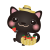 黒猫いちご狩り