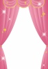 ピンクのカテーン★ピンクの幕★ピンクの舞台幕イラスト
