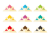 折り紙の兜イラスト