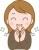 拍手をする笑顔の女性