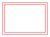 ピンクのシンプルな四角いフレーム　209