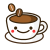 顔ありコーヒーカップ　透過png