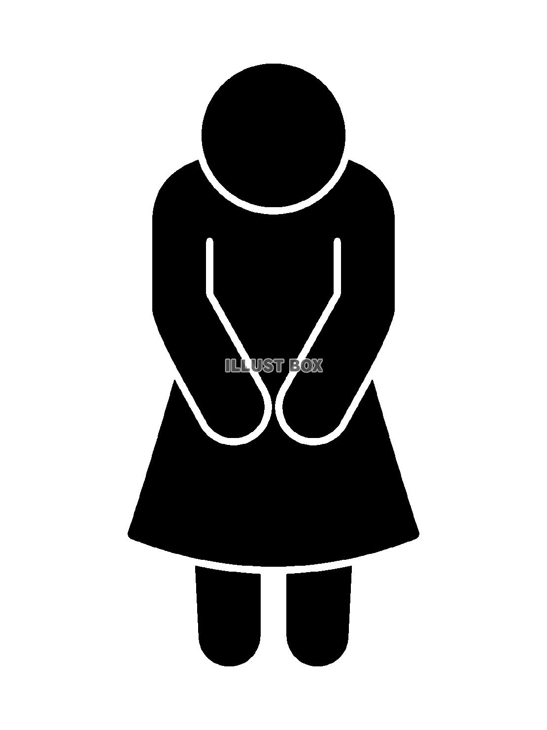 お辞儀する女性