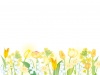 春の花フレーム_イエロー