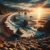 幻想的な風景　海のイラスト