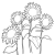 ひまわりの線画