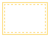 黄色いシンプルな四角いフレーム　224