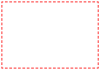 【破線フレーム】１　赤色　透過png