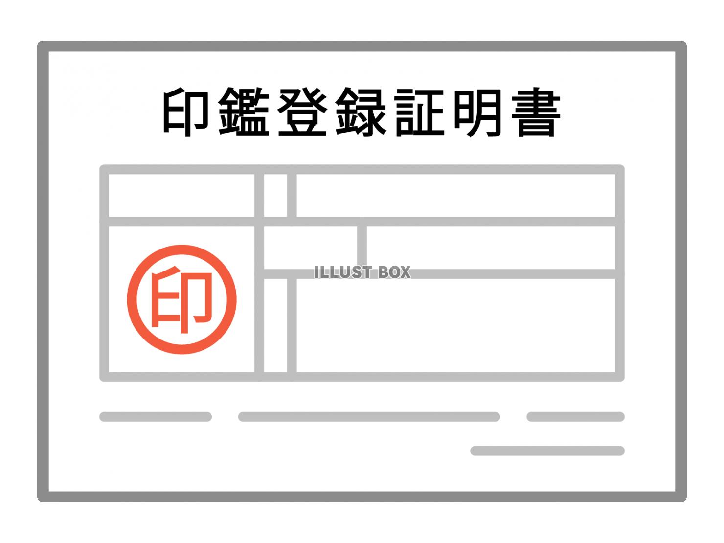 印鑑登録証明書