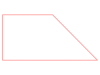ピンクのシンプルな台形フレーム　231