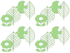 北欧風柄の壁紙素材シンプル背景イラストpng透過