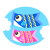 こいのぼり2匹　透過png