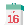 2024年　国民の祝日・休日　敬老の日　9月16日