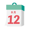 2024年　国民の祝日・休日　振替休日　8月12日