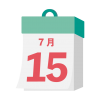 2024年　国民の祝日・休日　海の日　7月15日