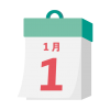 2024年　国民の祝日・休日　元旦　1月1日