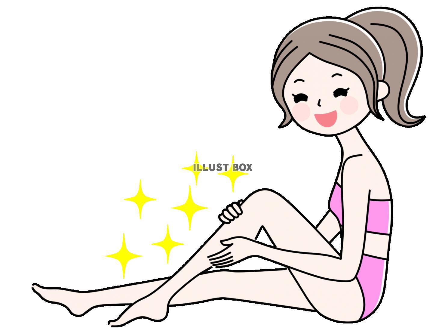 【足のスキンケア】２　透過png