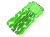 緑色のアスパラガスのシルエット