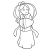 織姫の線画