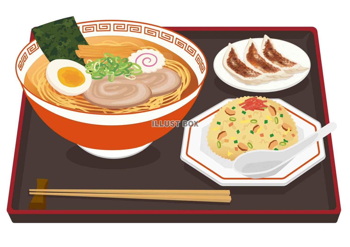 食事★中華料理★ラーメン定食★炒飯と餃子