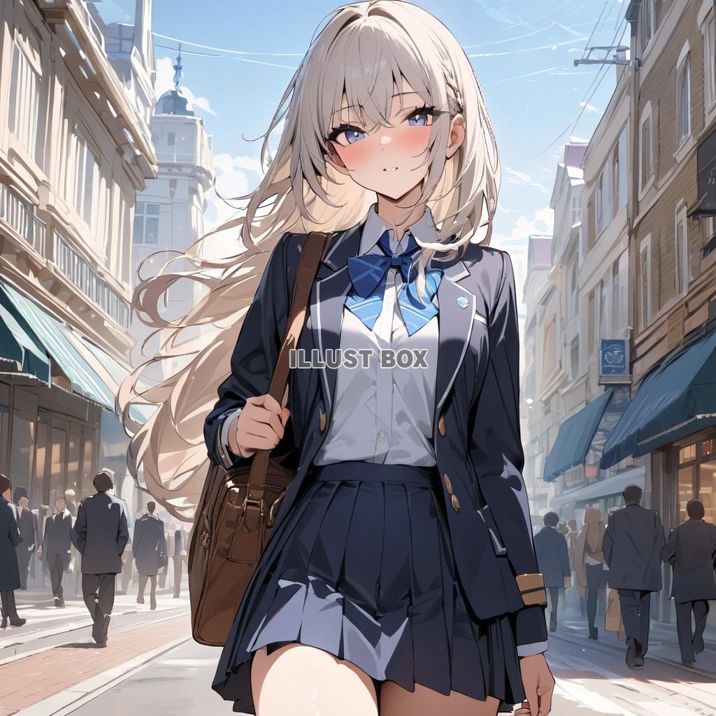 街を歩く女子高生