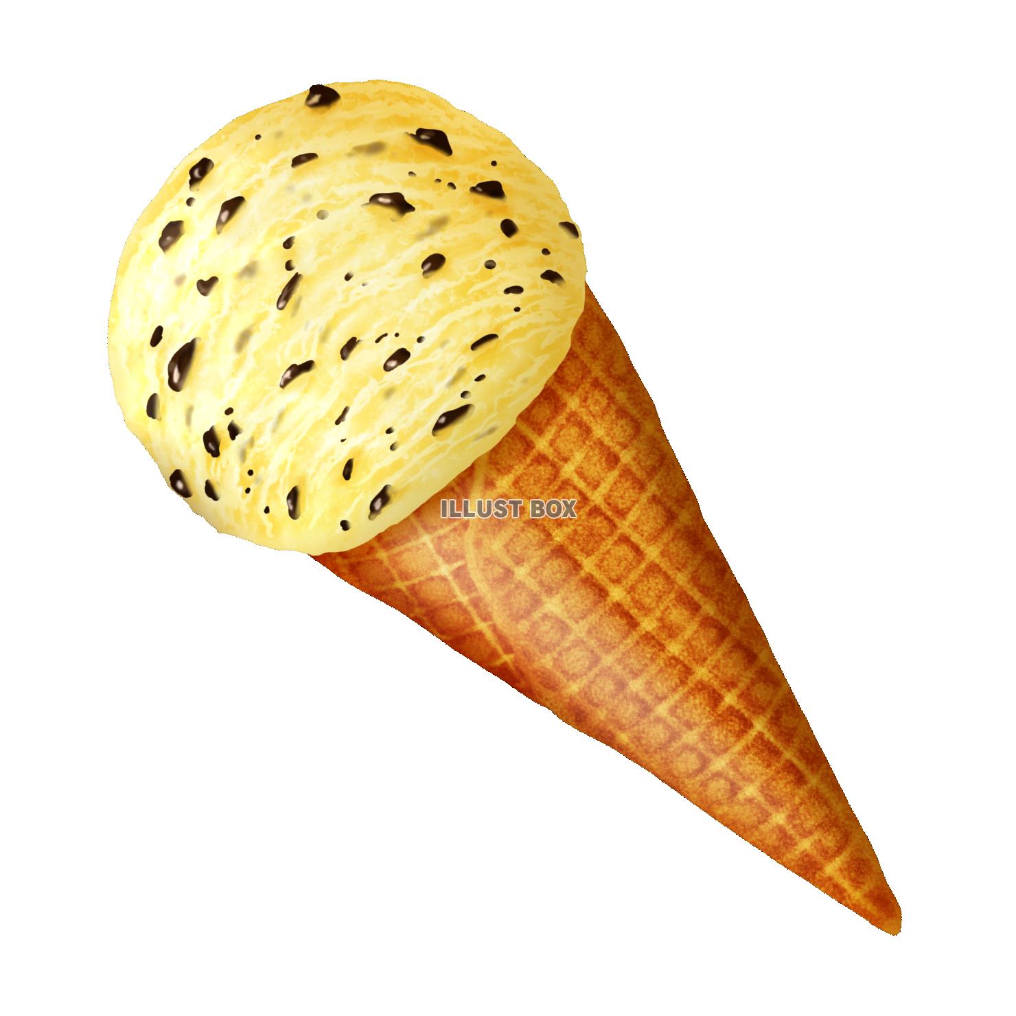 シュガーコーンのアイスクリーム バニラチョコチップ シングル