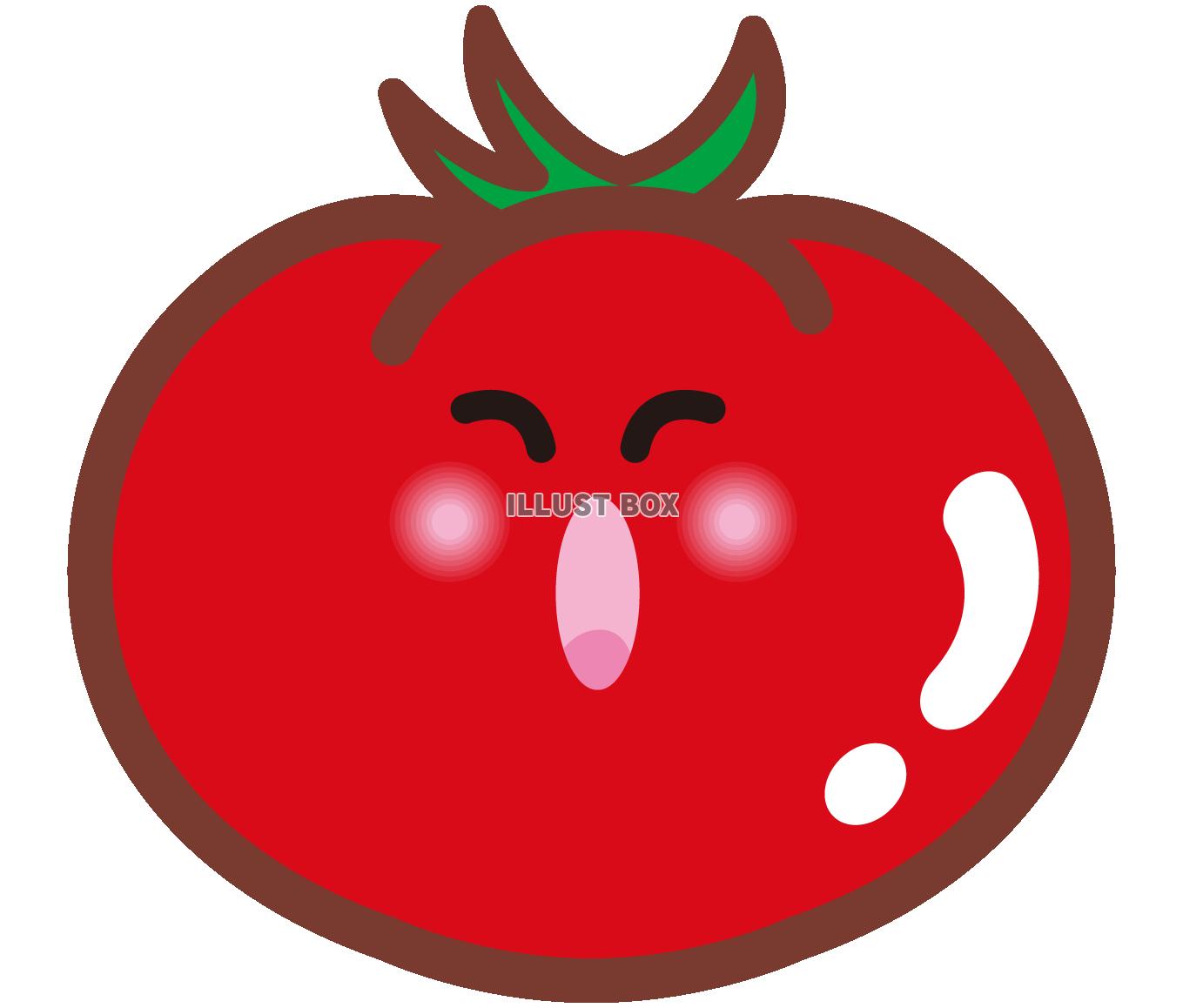 かわいいトマト（透過PNG）EPSはCS2版