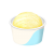 紙カップのアイスクリーム バニラ シングル