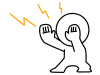 念力を送る棒人間