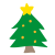 シンプルなクリスマスツリー