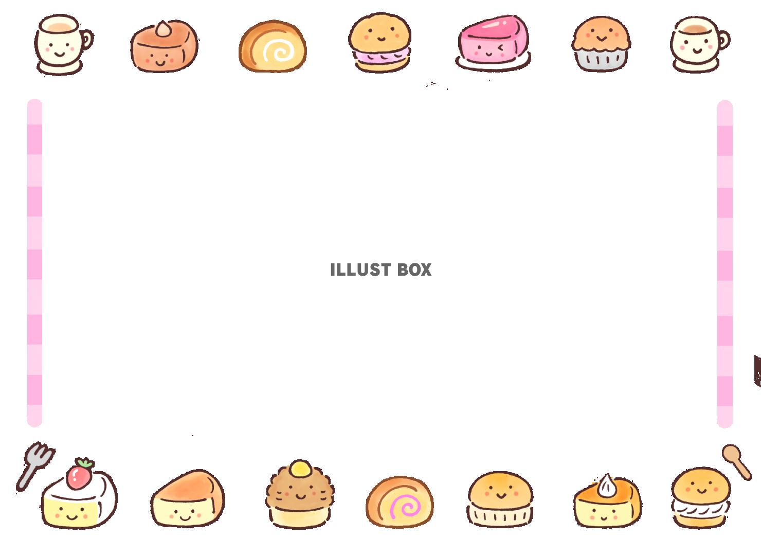 かわいいお菓子のフレーム２