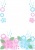 ６月のイメージのフレーム素材、アジサイの花のデザイン