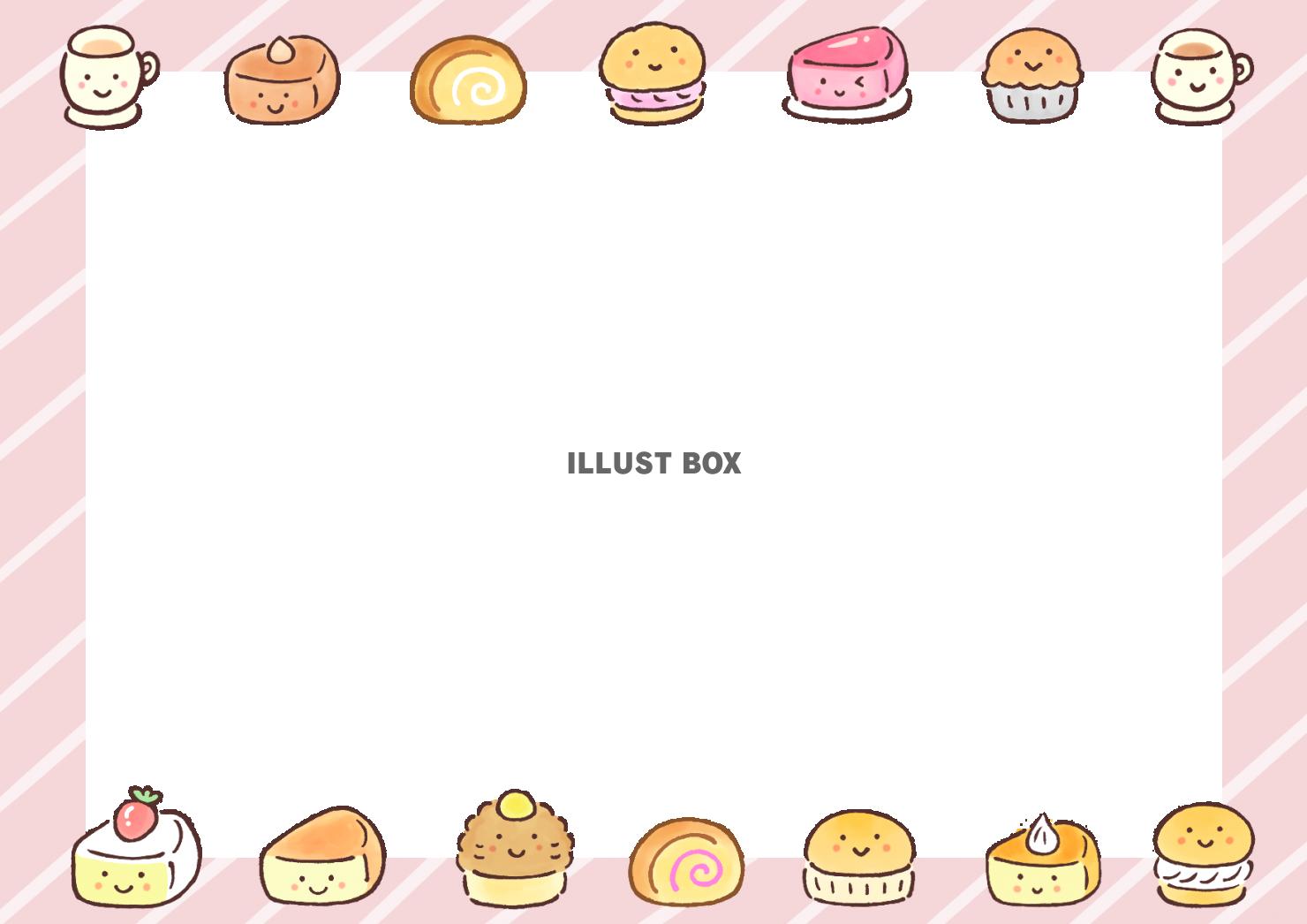 かわいいお菓子のフレーム３