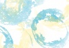 夏に使える水彩波紋背景　青色と黄色