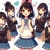 女子高生　イラスト