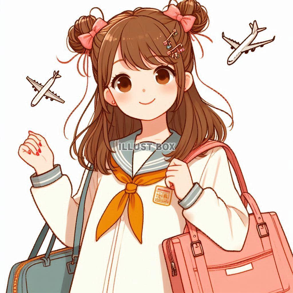 女子高生　イラスト