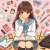 女子高生　イラスト