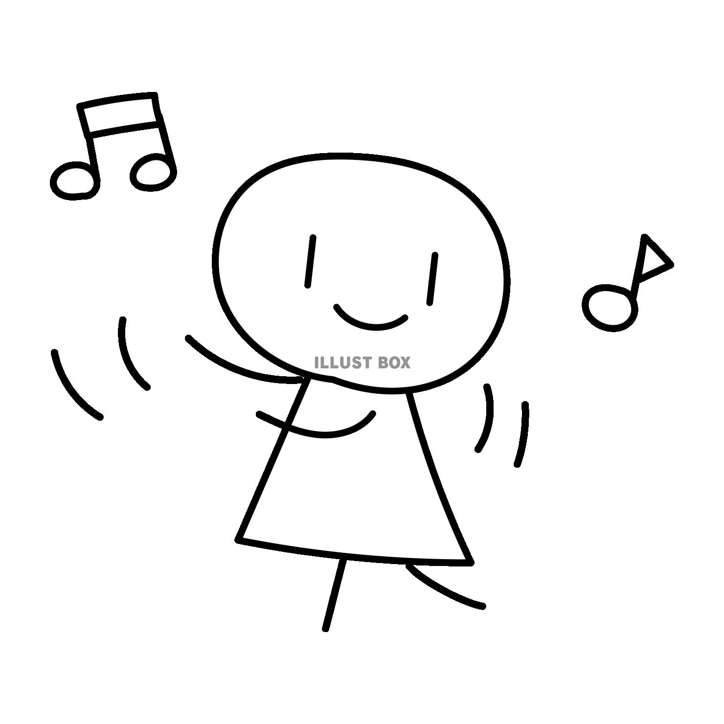 盆踊りと音符