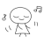 盆踊りと音符