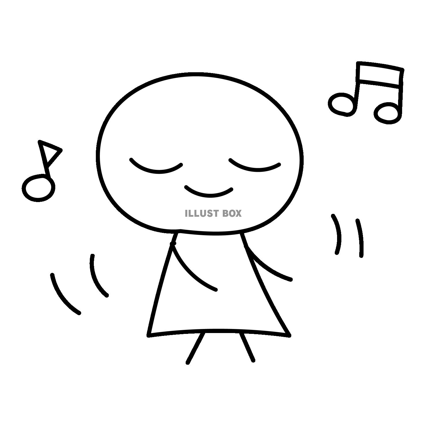 盆踊りと音符