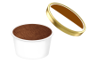 市販のカップアイス チョコレート 蓋別
