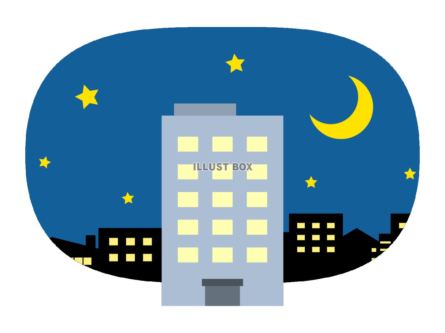 夜のビル