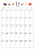 11月カレンダー　2024年　令和6年　A4縦　オレンジと紺
