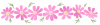 ステンシル風の秋桜のライン