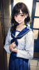 女子高生　イラスト